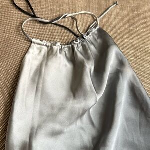 Bebe Silk Front And Back Luxury feel Holter Top